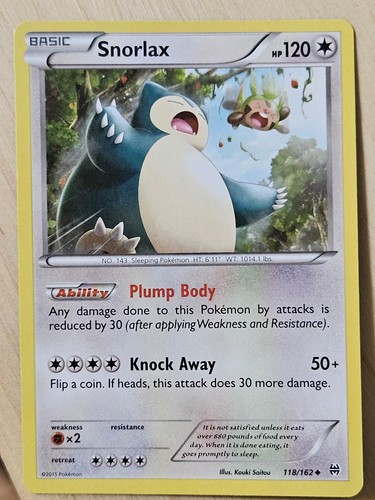 Snorlax 118 162 breakthrough - 118/162,