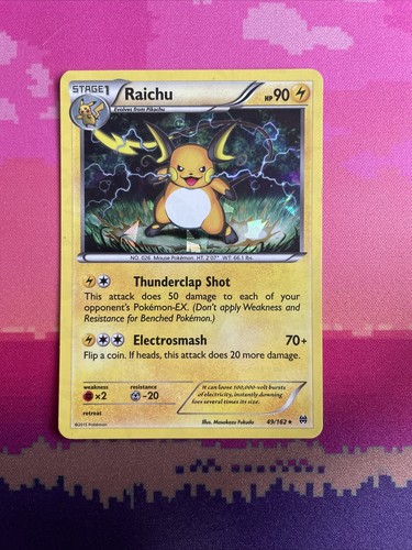 Pokemon card raichu - card,