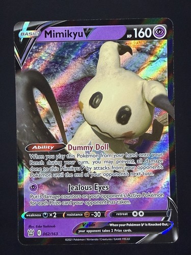 Mimikyu 2021 pokémon tcg - mimikyu, v