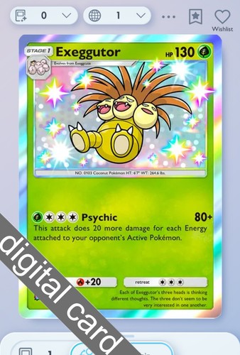 Pokemon tcg pocket exeggutor - pokemon,