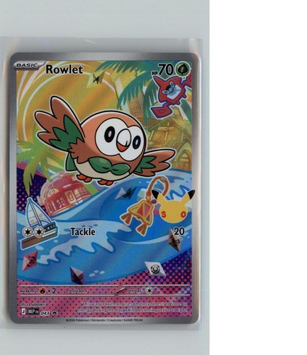 Rowlet holo promo mega - rowlet, me: