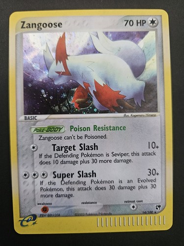 Pokemon card zangoose ex - card,