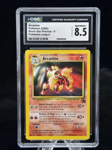 Arcanine black star promo - arcanine,