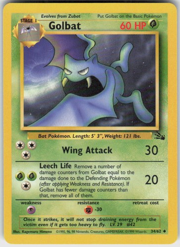 Golbat uncommon fossil - golbat,