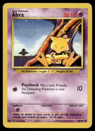 Abra 102 set - abra, 43/102